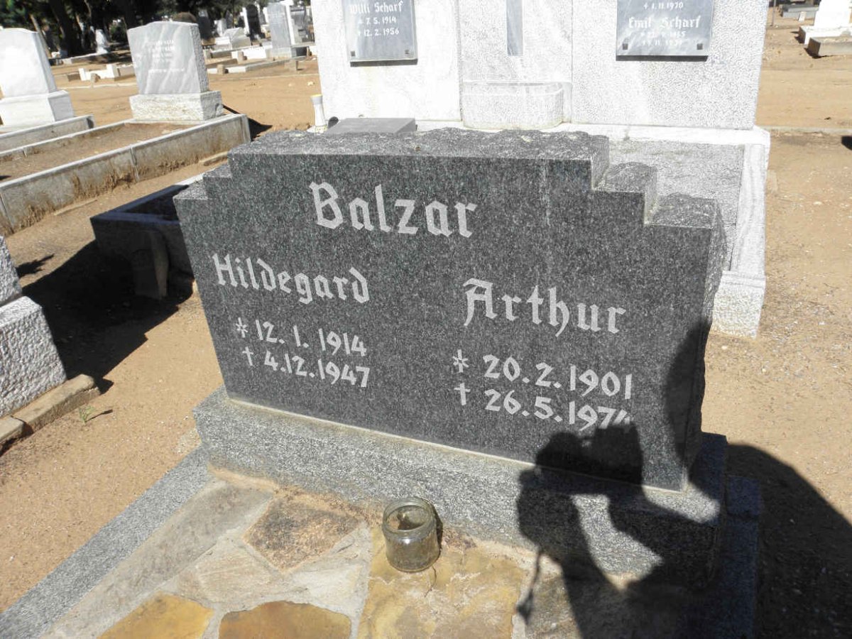 BALZAR Arthur 1901-1974 &amp; Hildegard 1914-1947