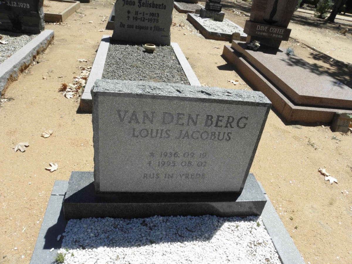 BERG Louis Jacobus, van den 1936-1995