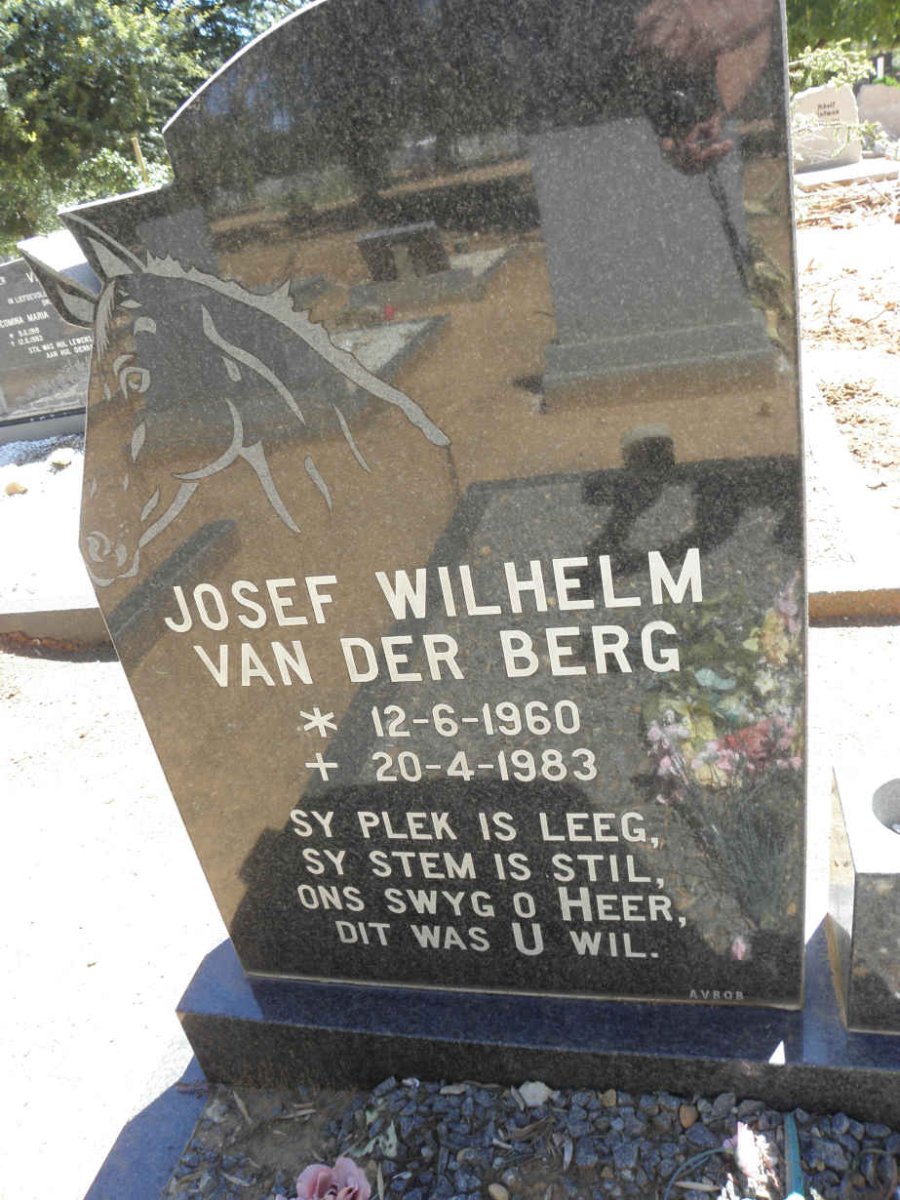 BERG Josef Wilhelm, van der 1960-1983