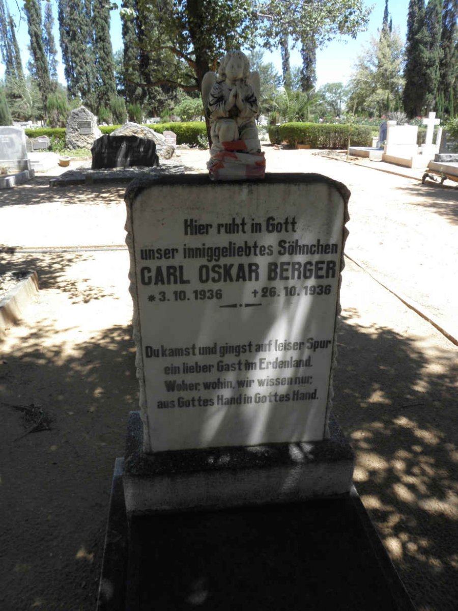 BERGER Carl Oskar 1936-1936