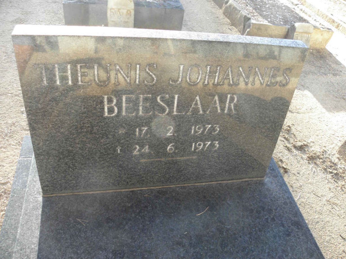 BEESLAAR Theunis Johannes 1973-1973