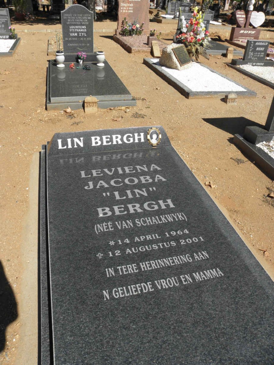 BERGH Leviena Jacoba nee VAN SCHALKWYK 1964-2001