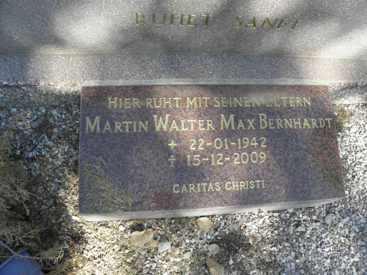 BERNHARDT Martin Walter Max 1942-2009
