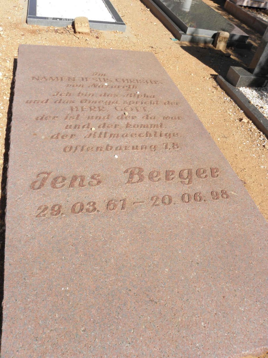 BERGER Jens 1961-1998