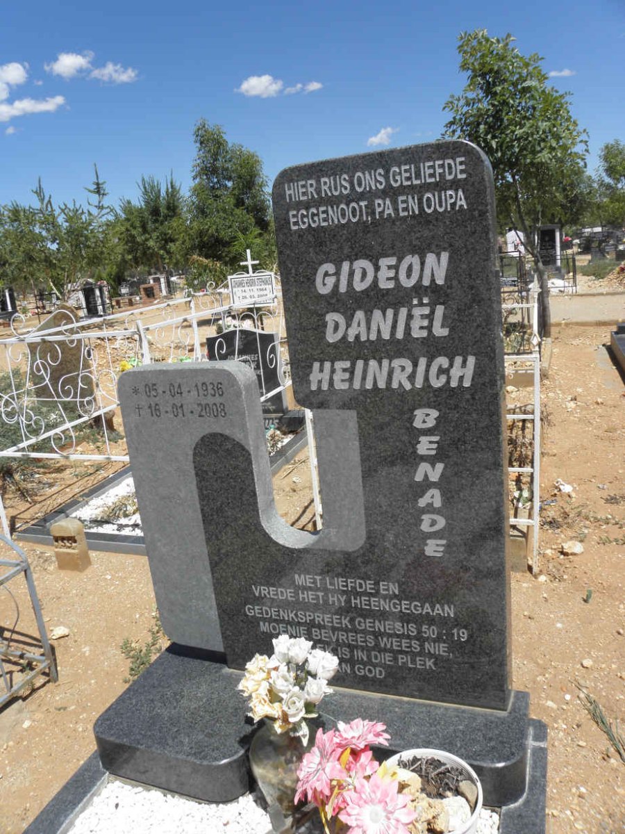 BENADE Gideon Daniël Heinrich 1936-2008