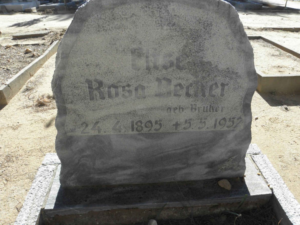 BECKER Elise Rosa nee BRUKER 1895-1952
