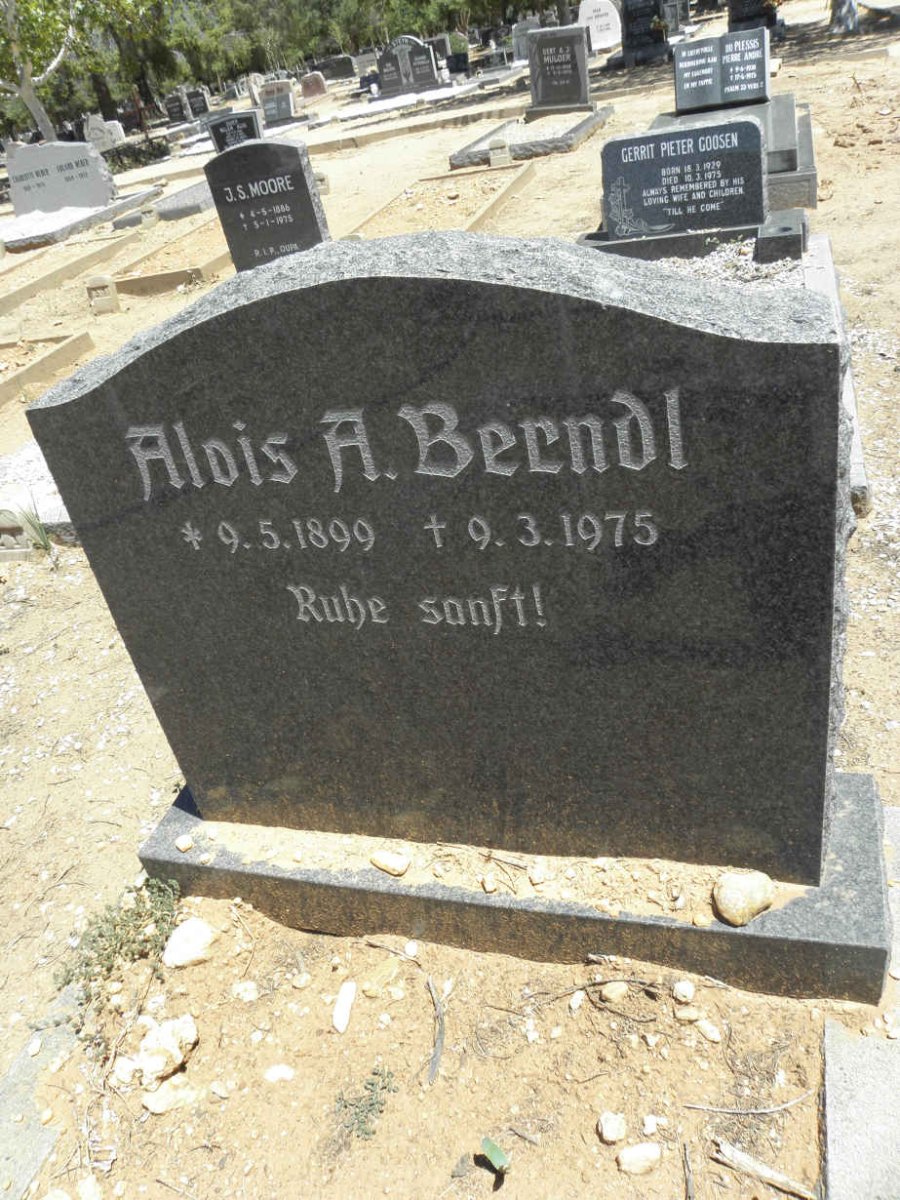 BERNDL Alois A. 1899-1975