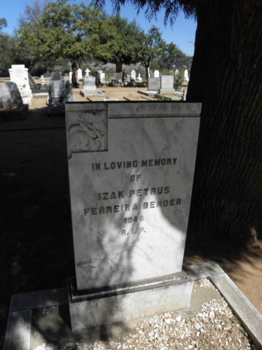 BENDER Izak Petrus Ferreira -1946