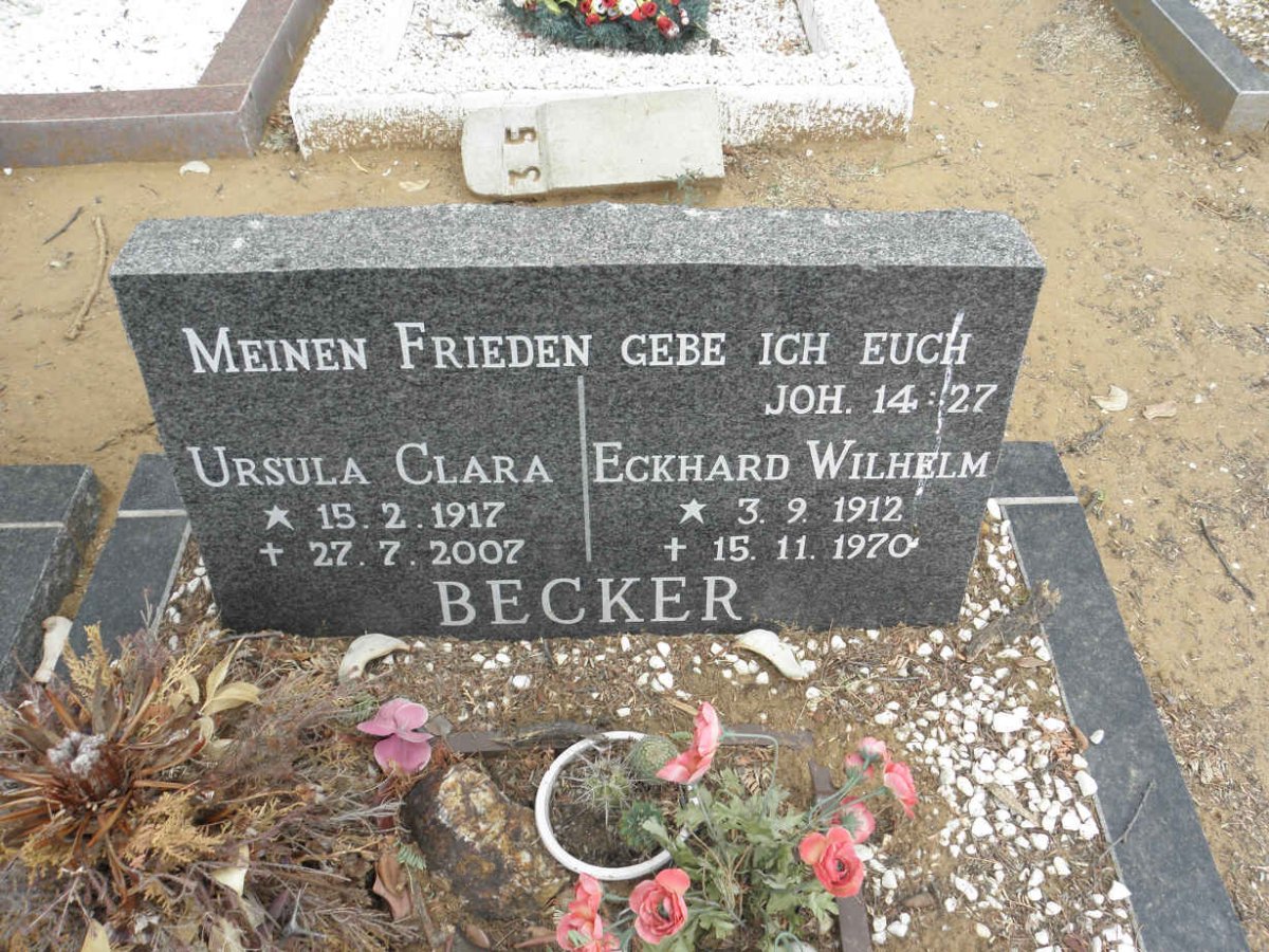 BECKER Eckhard Wilhelm 1912-1970 &amp; Ursula Clara 1917-2007