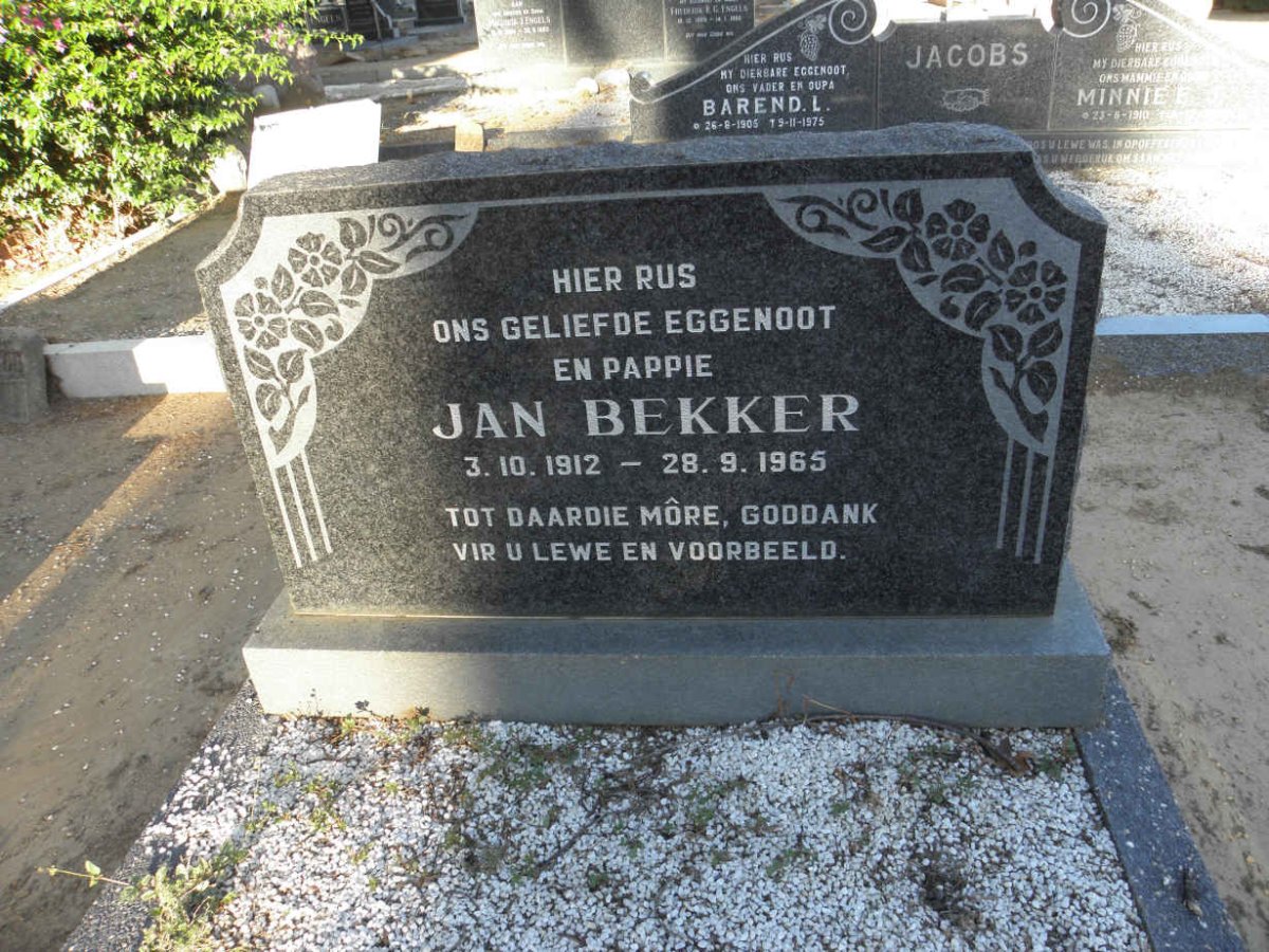 BEKKER Jan 1912-1965