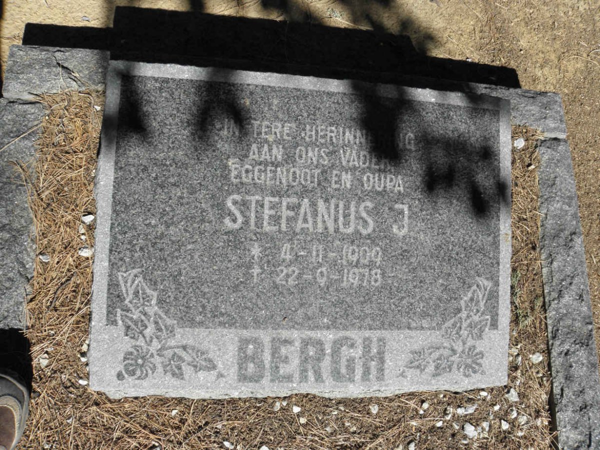 BERGH Stefanus J. 1909-1978