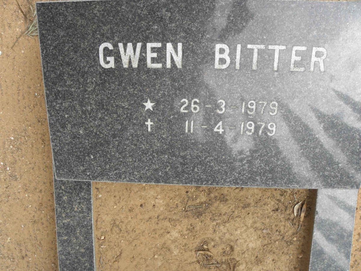 BITTER Gwen 1979-1979 