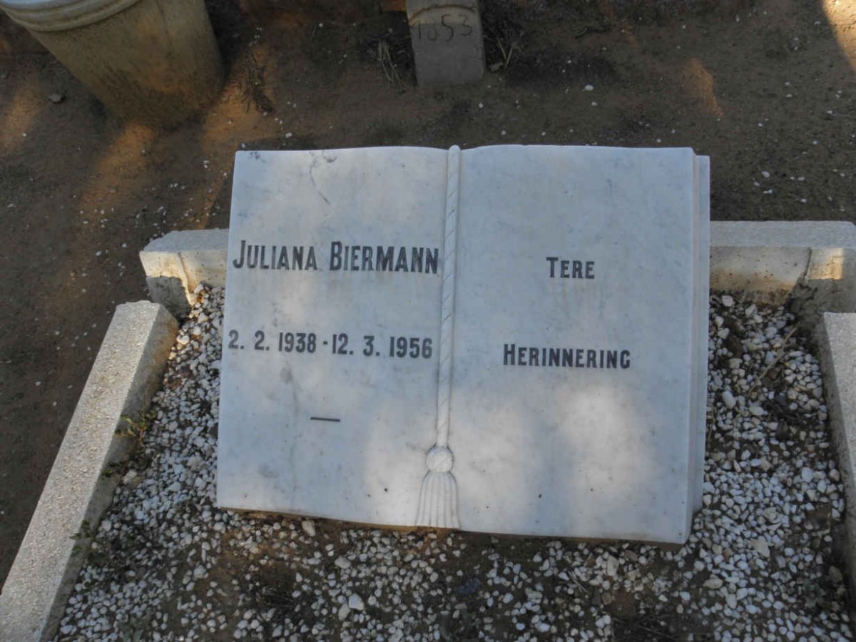 BIERMANN Juliana 1938-1956