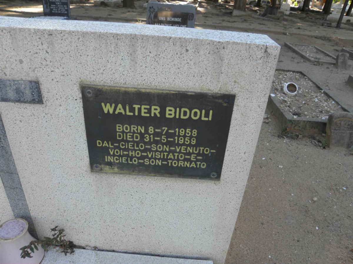 BIDOLI Walter 1958-1959