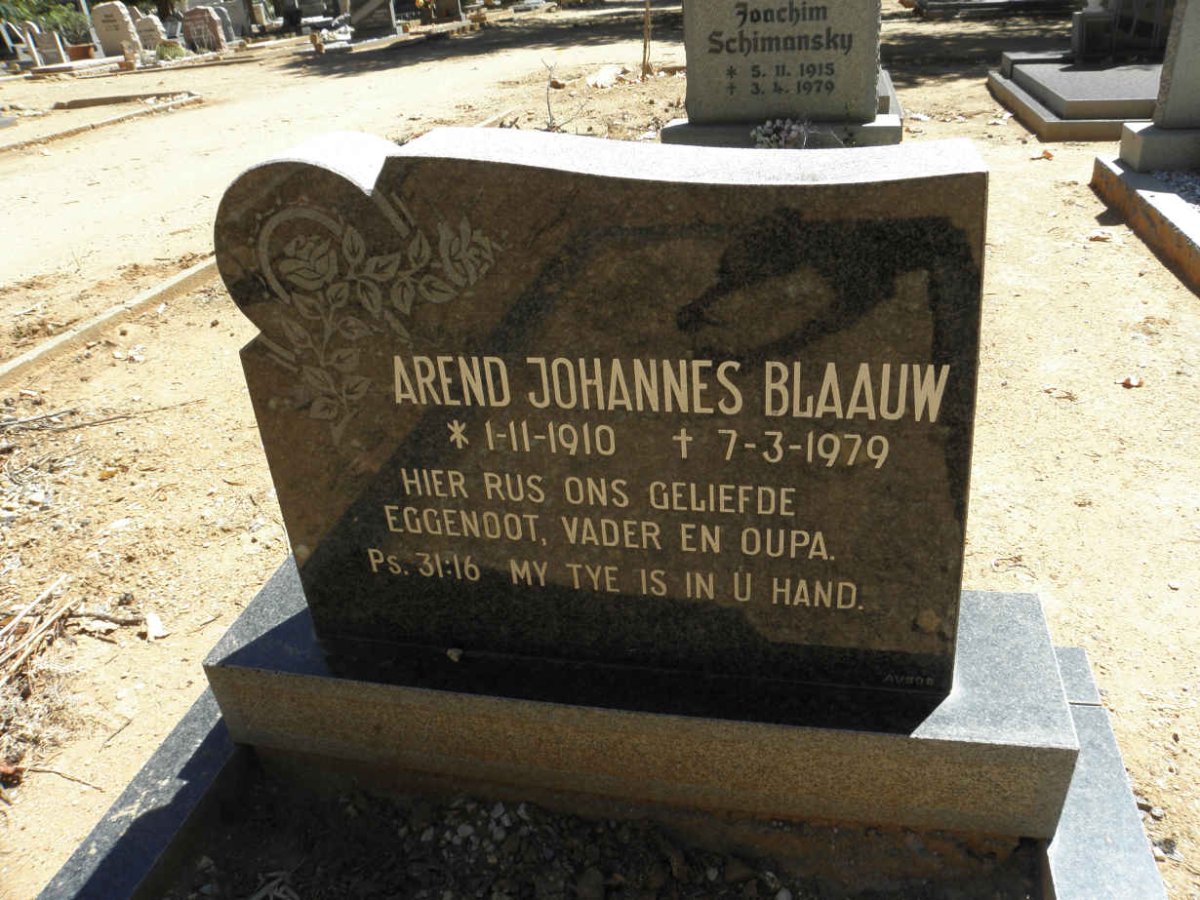 BLAAUW Arend Johannes 1910-1979