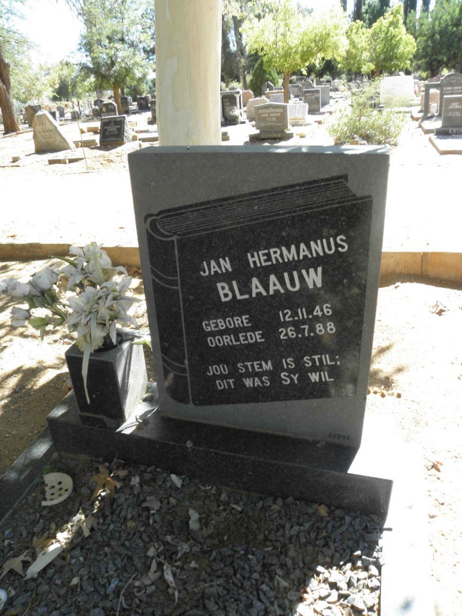 BLAAUW Jan Hermanus 1946-1988