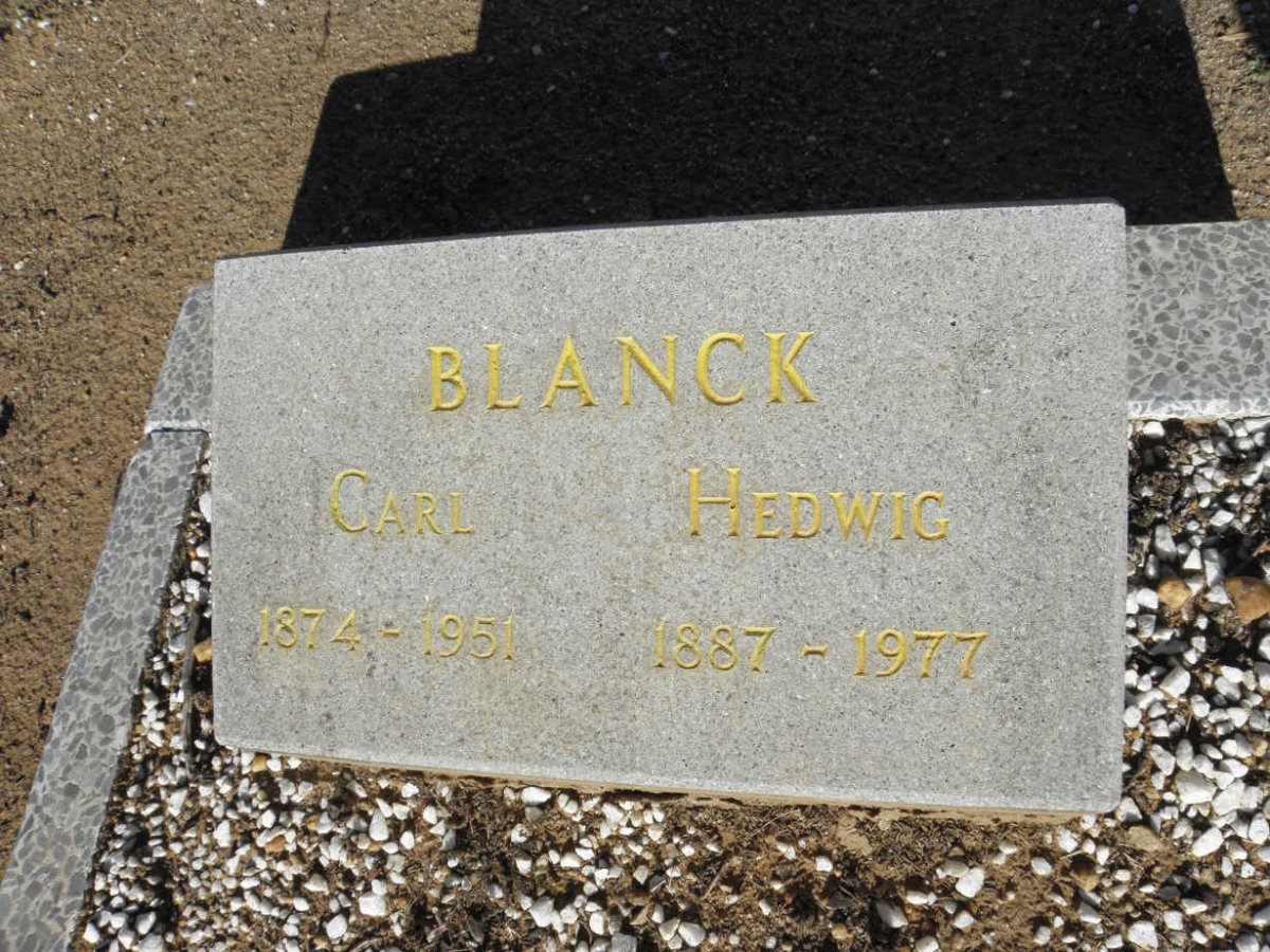 BLANCK Carl 1874-1951 :: BLANCK Hedwig 1887-1977