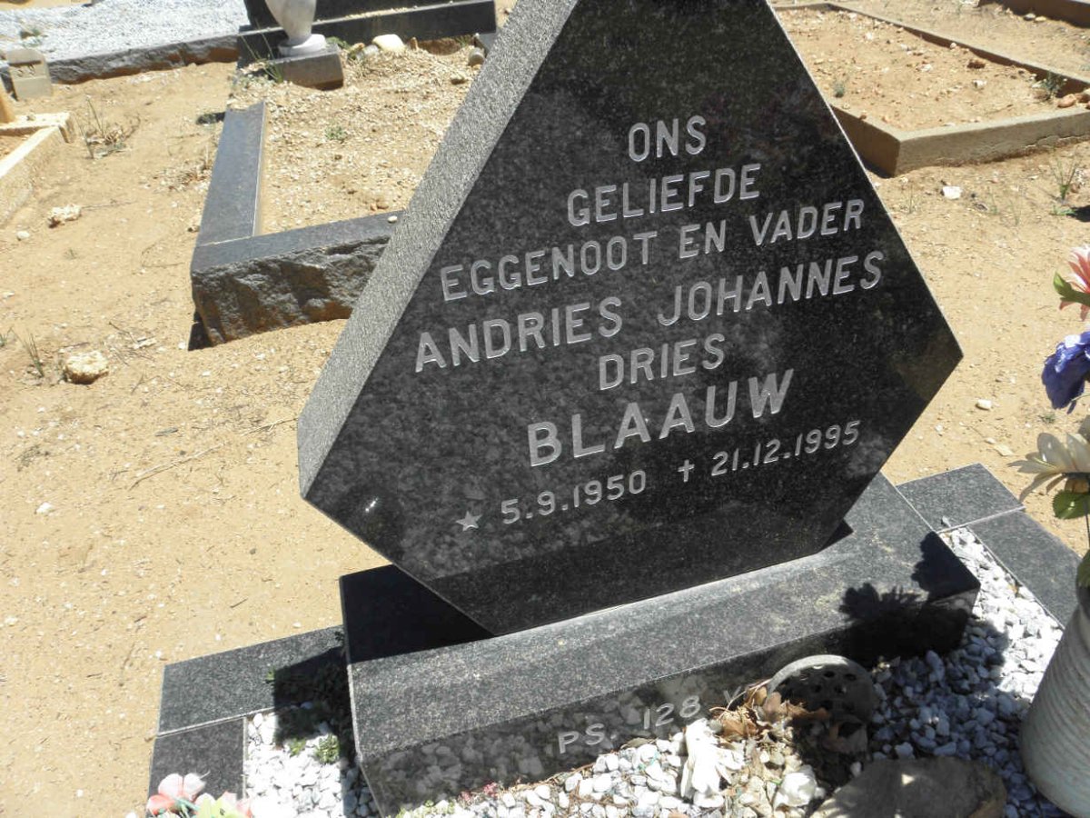 BLAAUW Andries Johannes 1950-1995