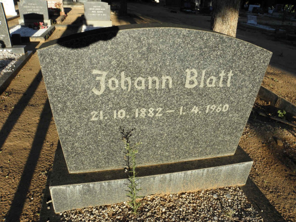 BLATT Johann 1882-1960