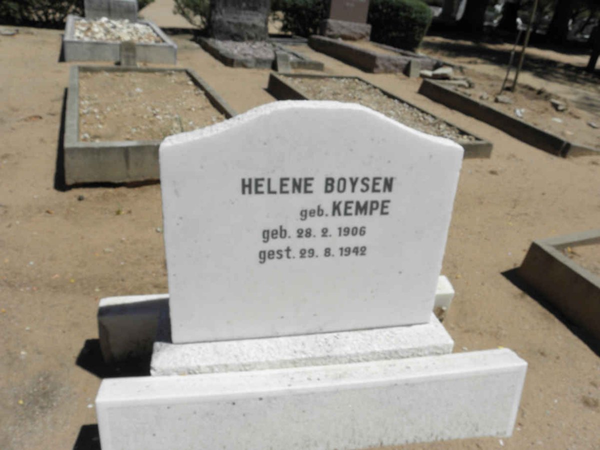 BOYSEN Helene nee KEMPE 1906-1942