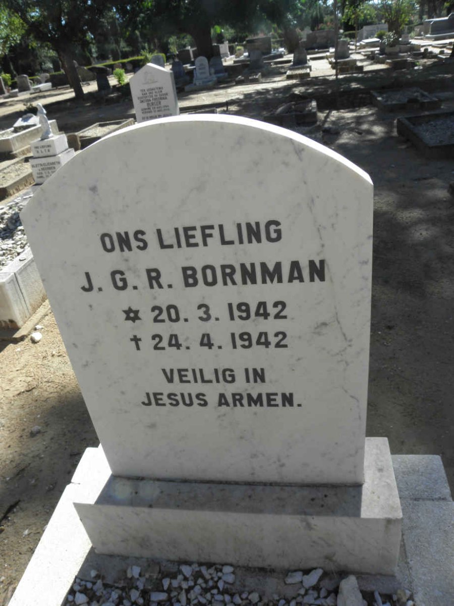 BORNMAN J.G.R. 1942-1942