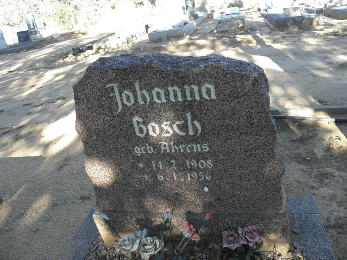 BOSCH Johanna nee AHRENS 1908-1956