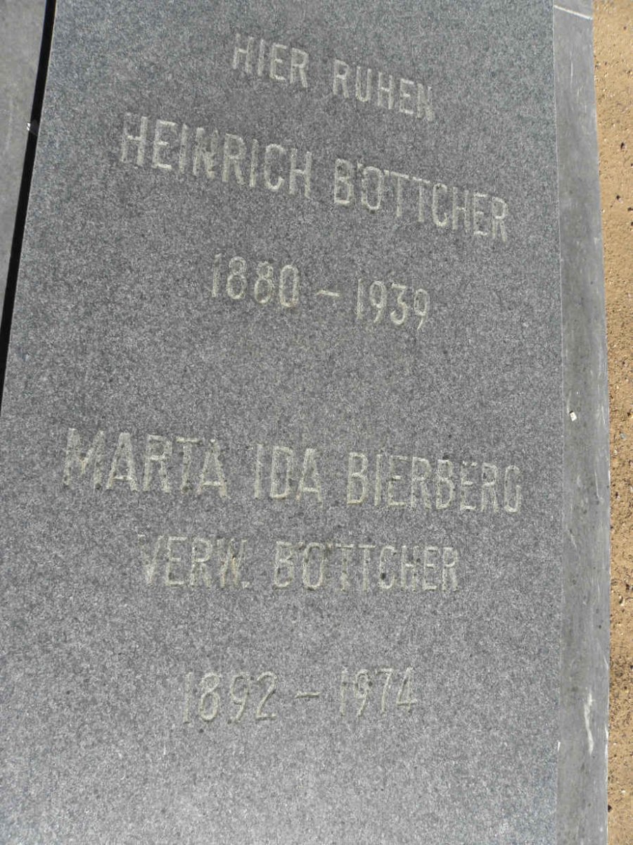 BÖTTCHER Heinrich 1880-1939 :: BIERBERG Maria Ida voorheen BÖTTCHER 1892-1974