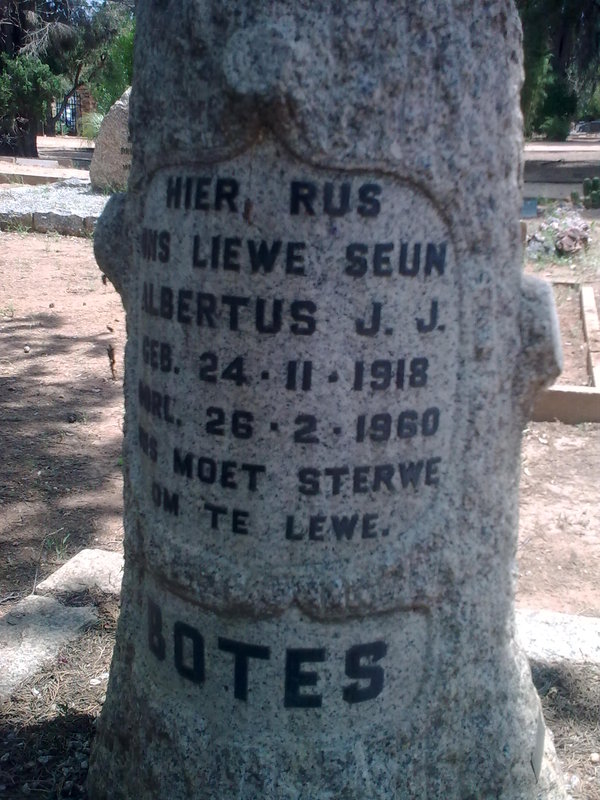 BOTES Albertus J.J. 1918-1960