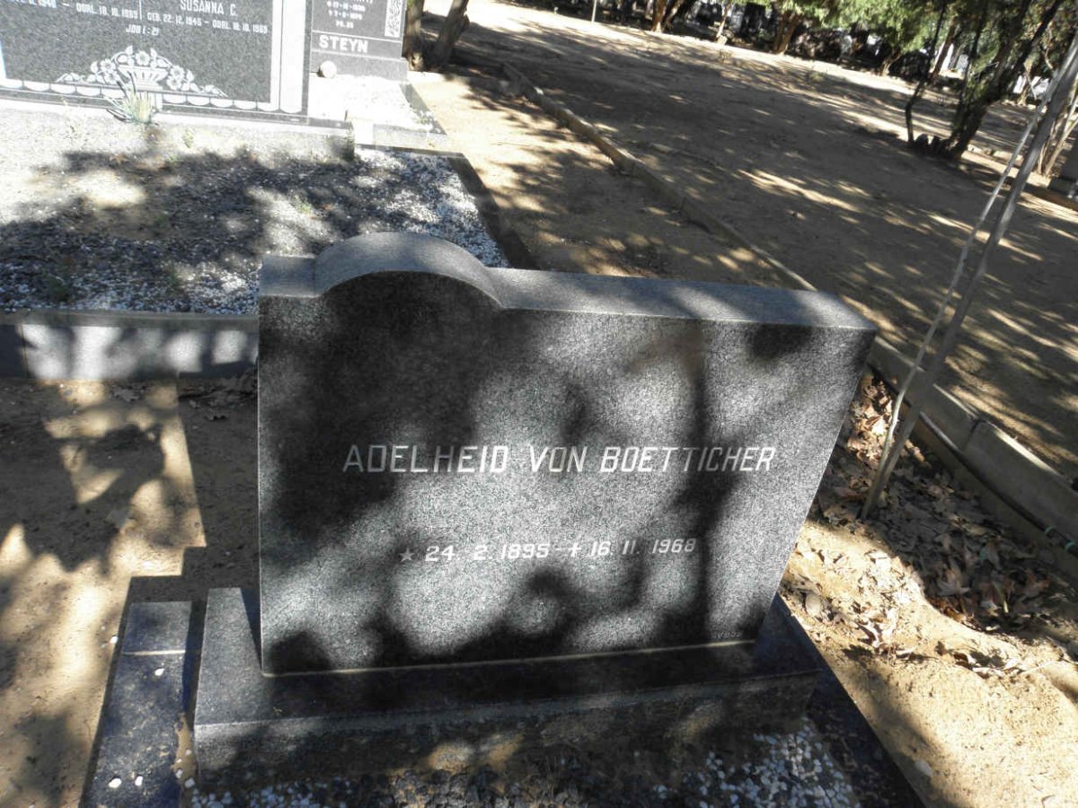 BOETTICHER Adelheid, von 1895-1968