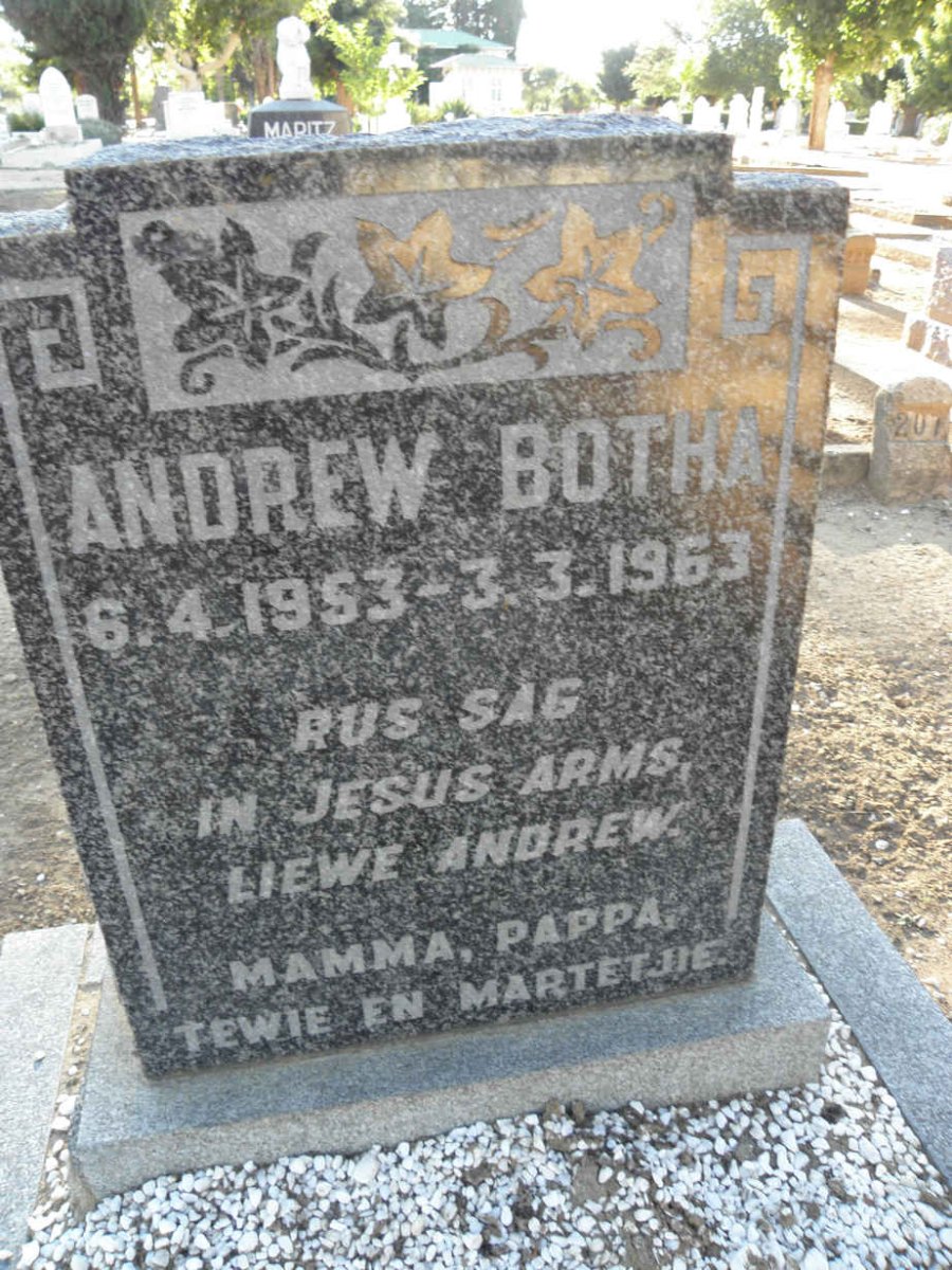 BOTHA Andrew 1953-1963