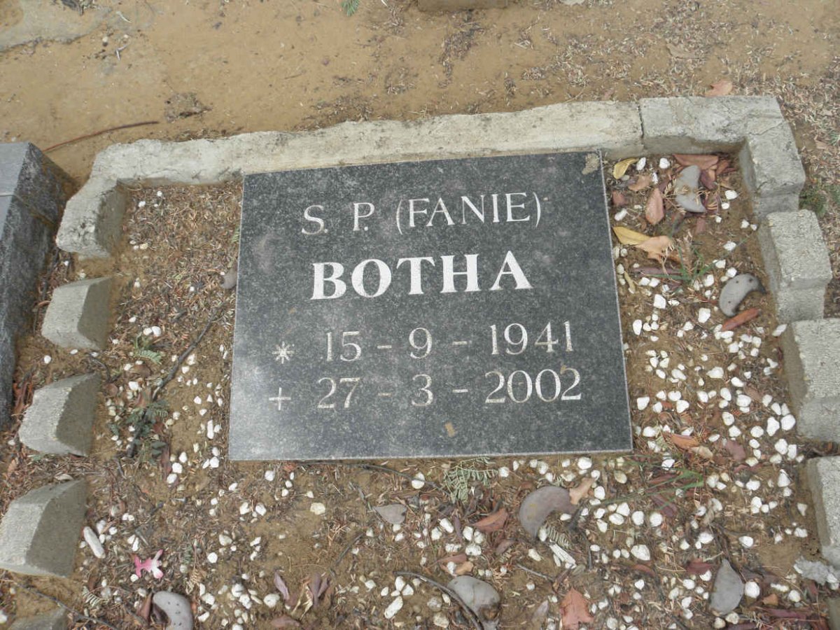 BOTHA S.P. 1941-2002