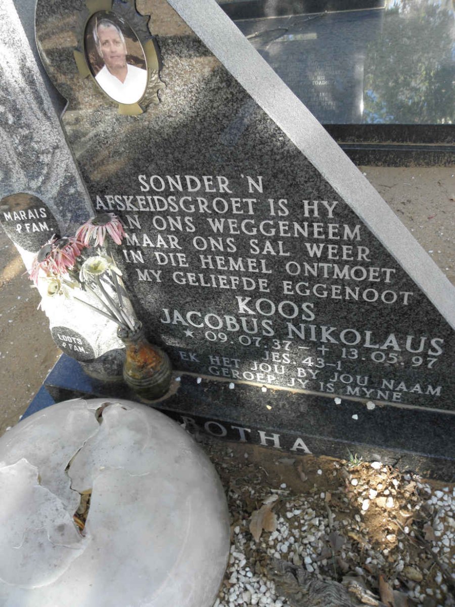 BOTHA Jacobus Nikolaus 1937-1997