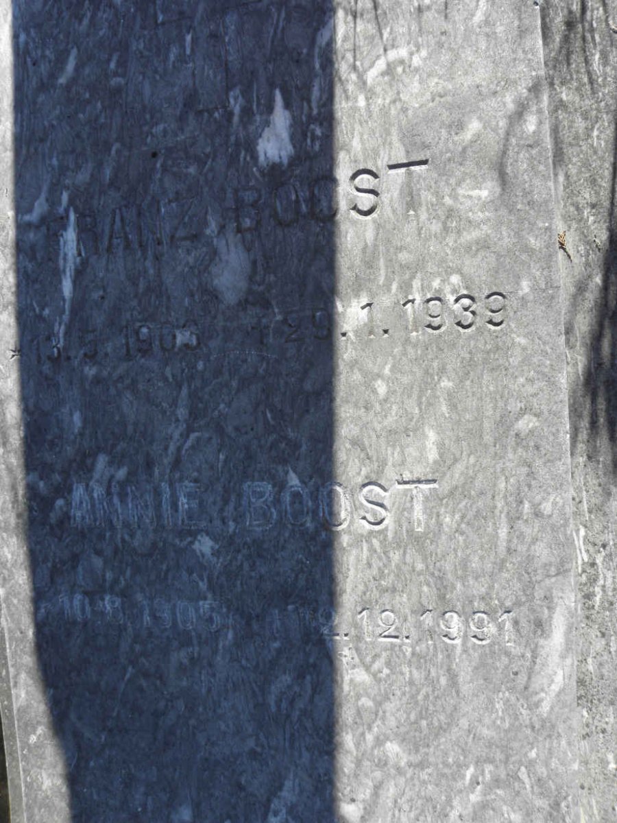 BOOST Franz 1903-1939 &amp; Anni 1905-1991