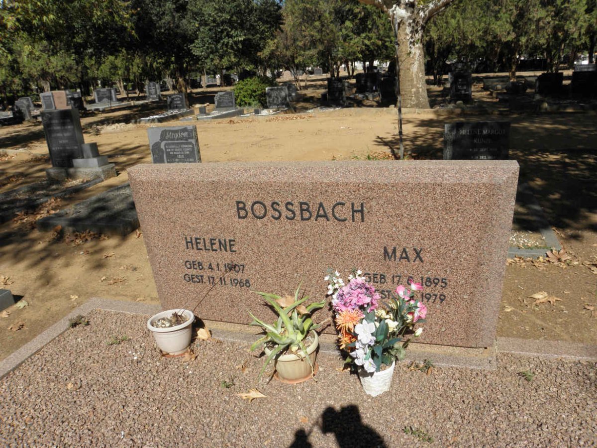 BOSSBACH Max 1895-1979 &amp; Helene 1907-1968