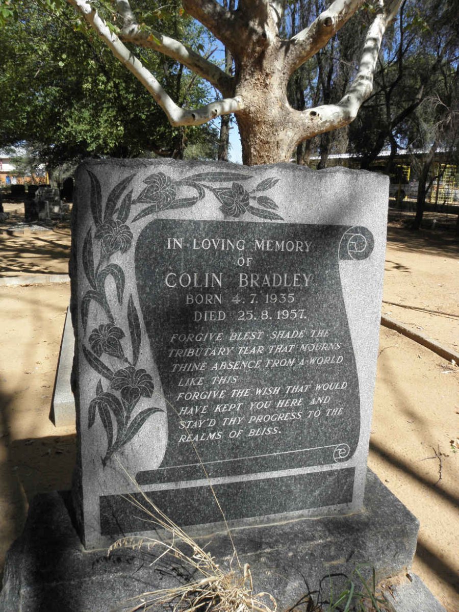 BRADLEY Colin 1935-1957