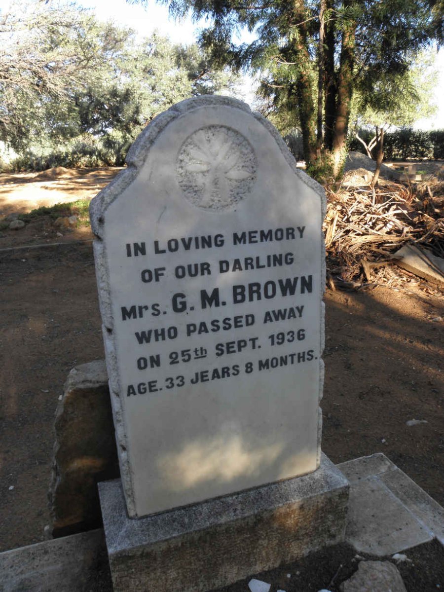 BROWN G.M. -1936