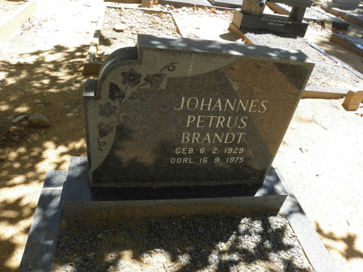 BRANDT Johannes Petrus 1929-1975