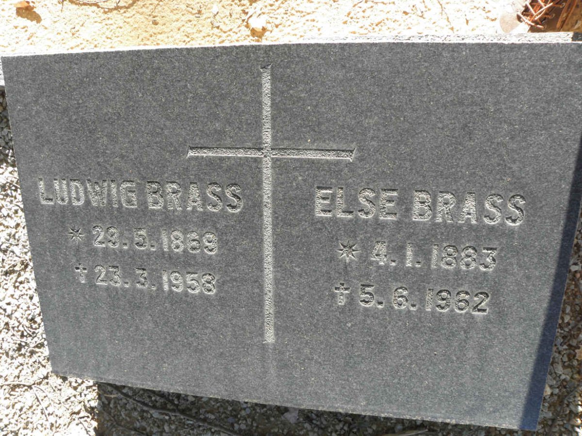 BRASS Ludwig 1869-1958 &amp; Else 1883-1962