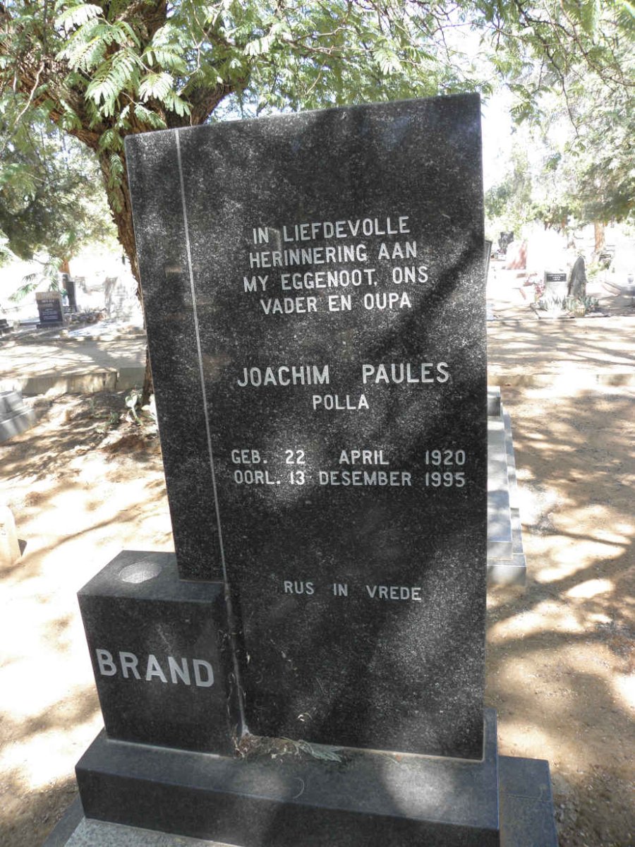 BRAND Joachim Paules 1920-1995