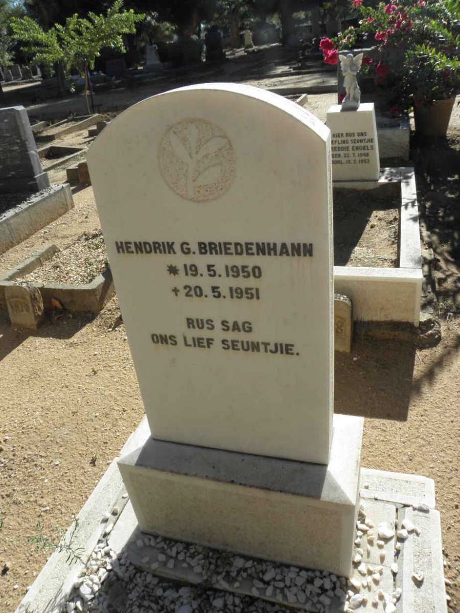 BRIEDENHANN Hendrik G. 1950-1951