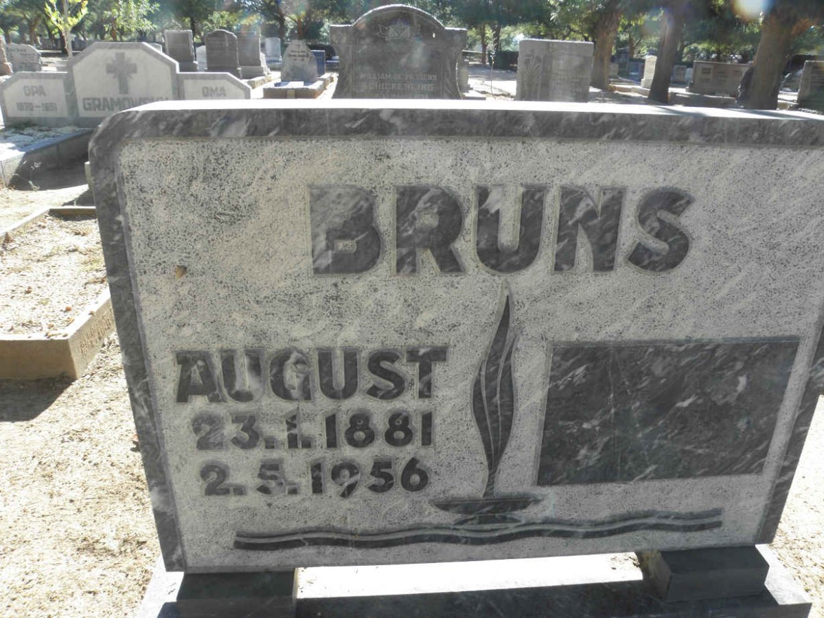 BRUNS August 1881-1956