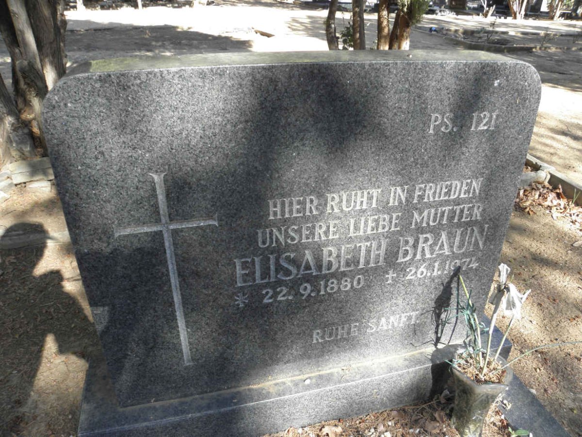 BRAUN Elisabeth 1880-1974