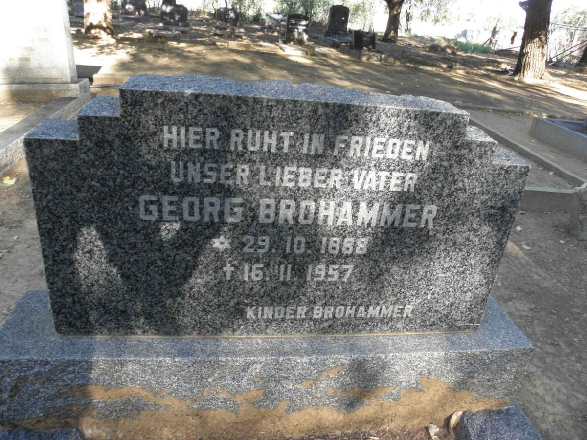 BROHAMMER Georg 1888-1957