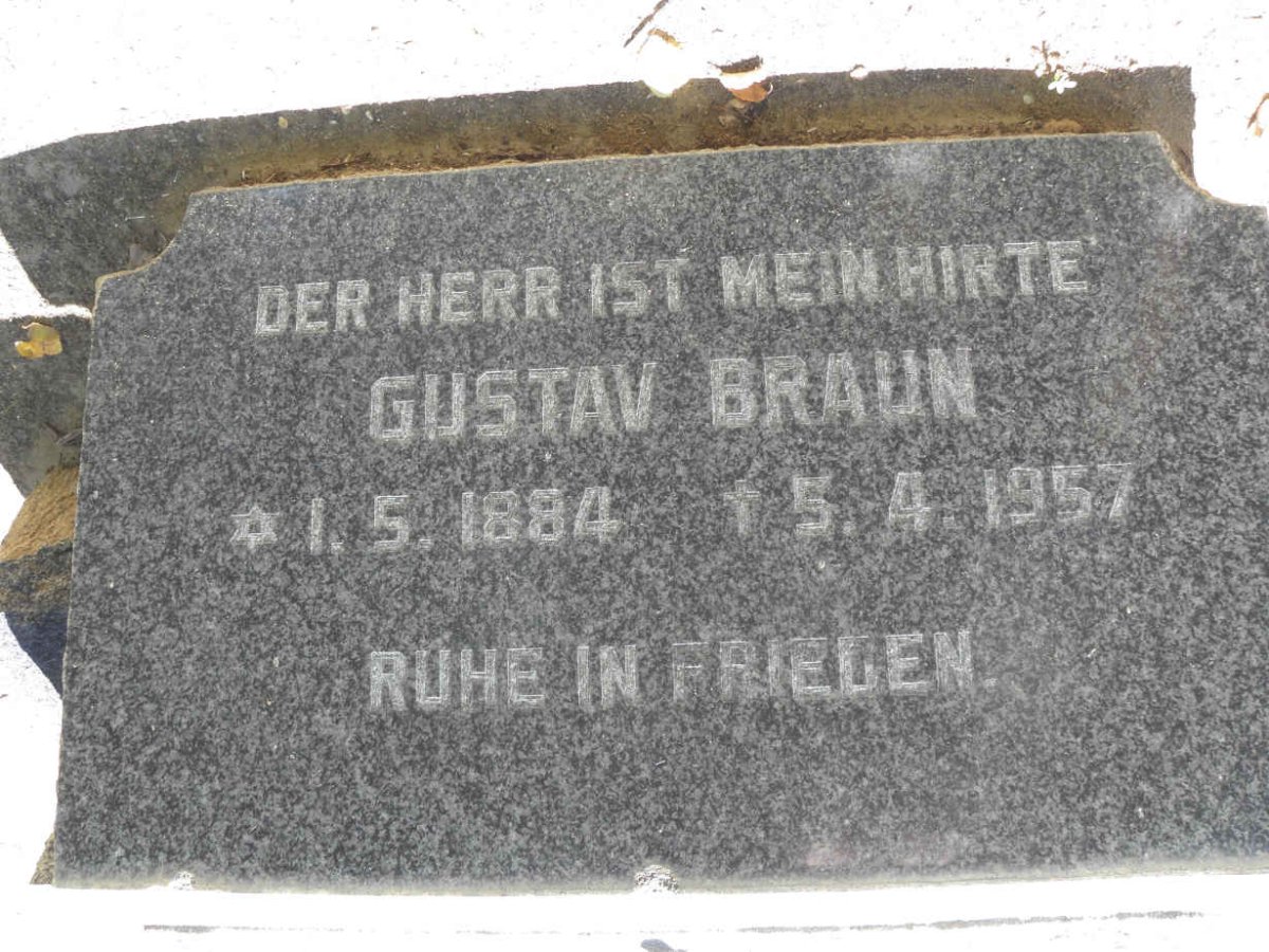 BRAUN Gustav 1884-1957