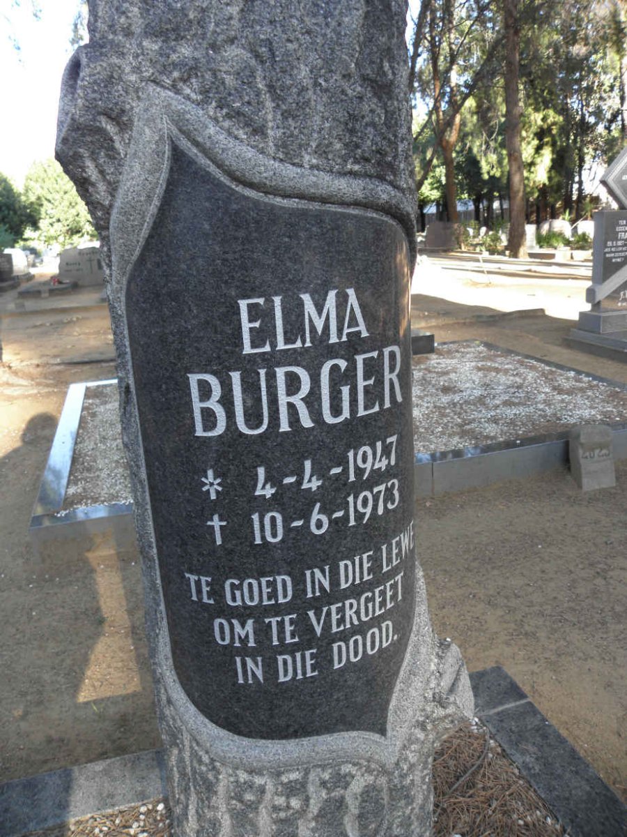 BURGER Elma 1947-1973
