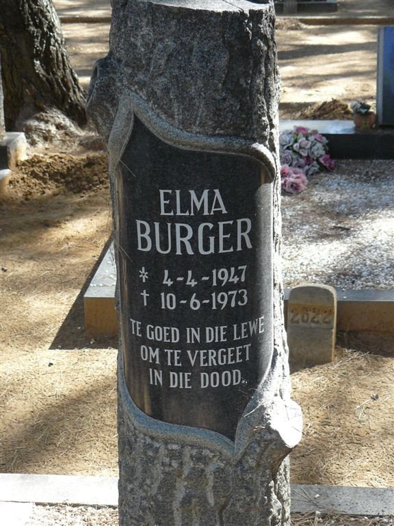 BURGER Elma 1947-1973