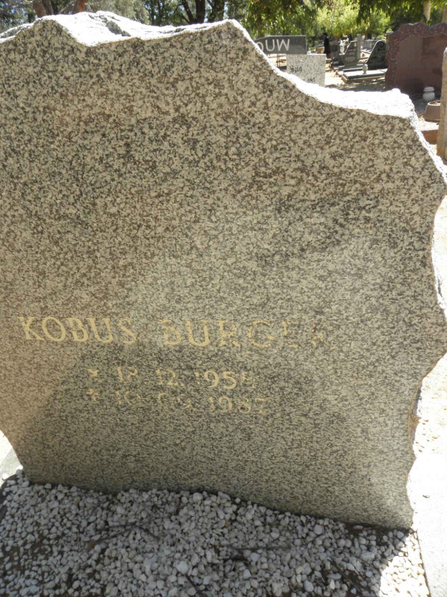 BURGER Kobus 1958-1987
