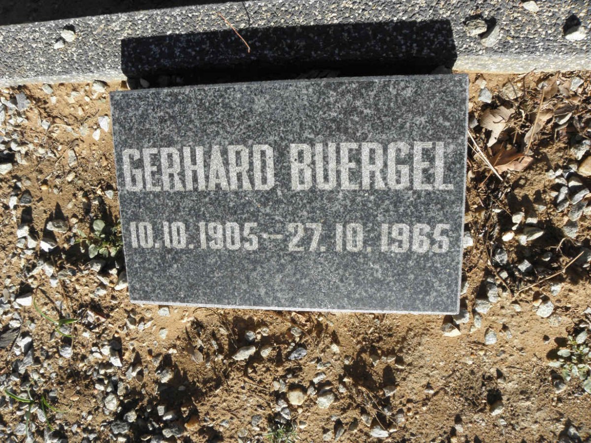 BUERGEL Gerhard 1905-1965