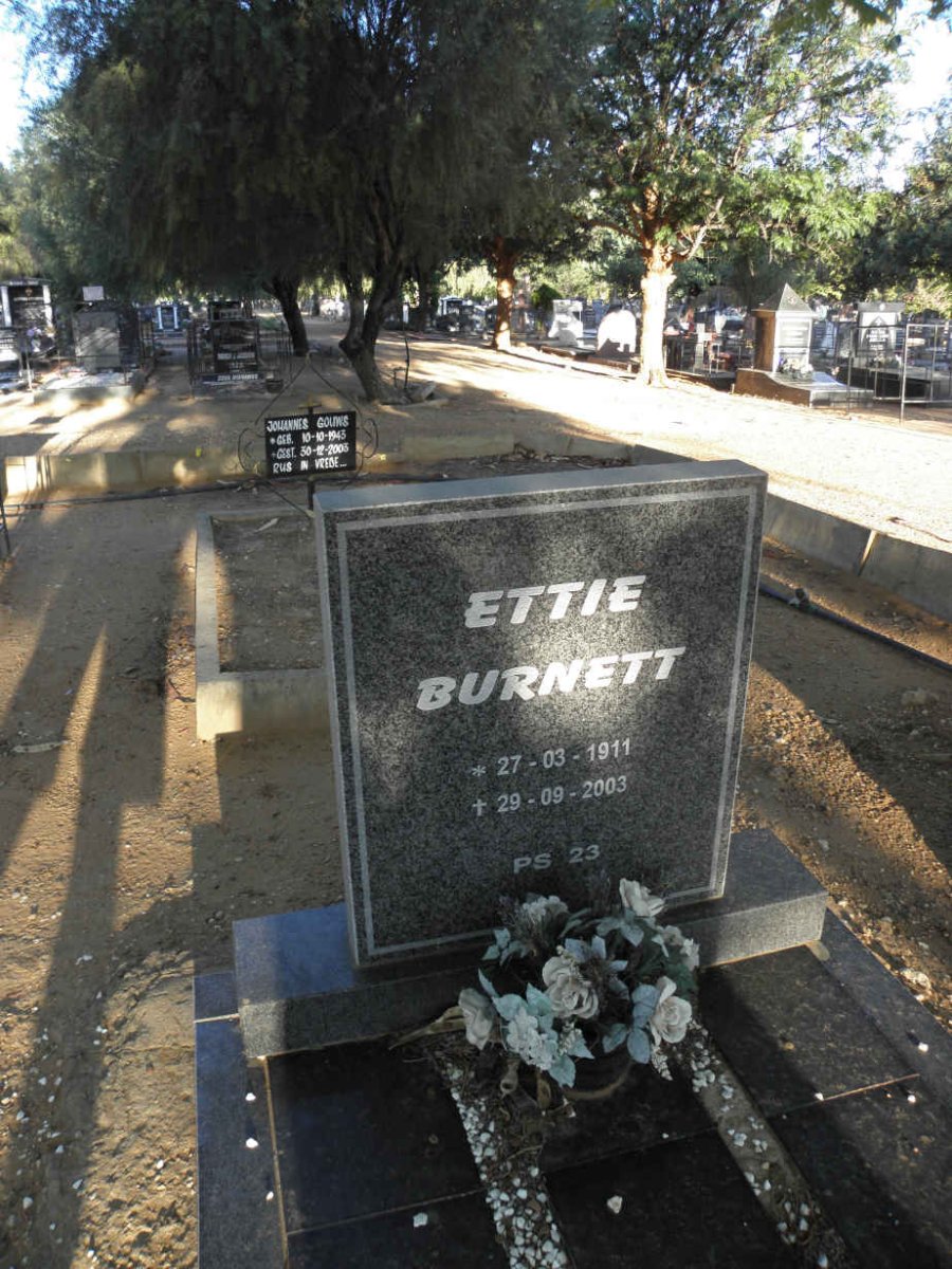 BURNETT Ettie 1911-2003