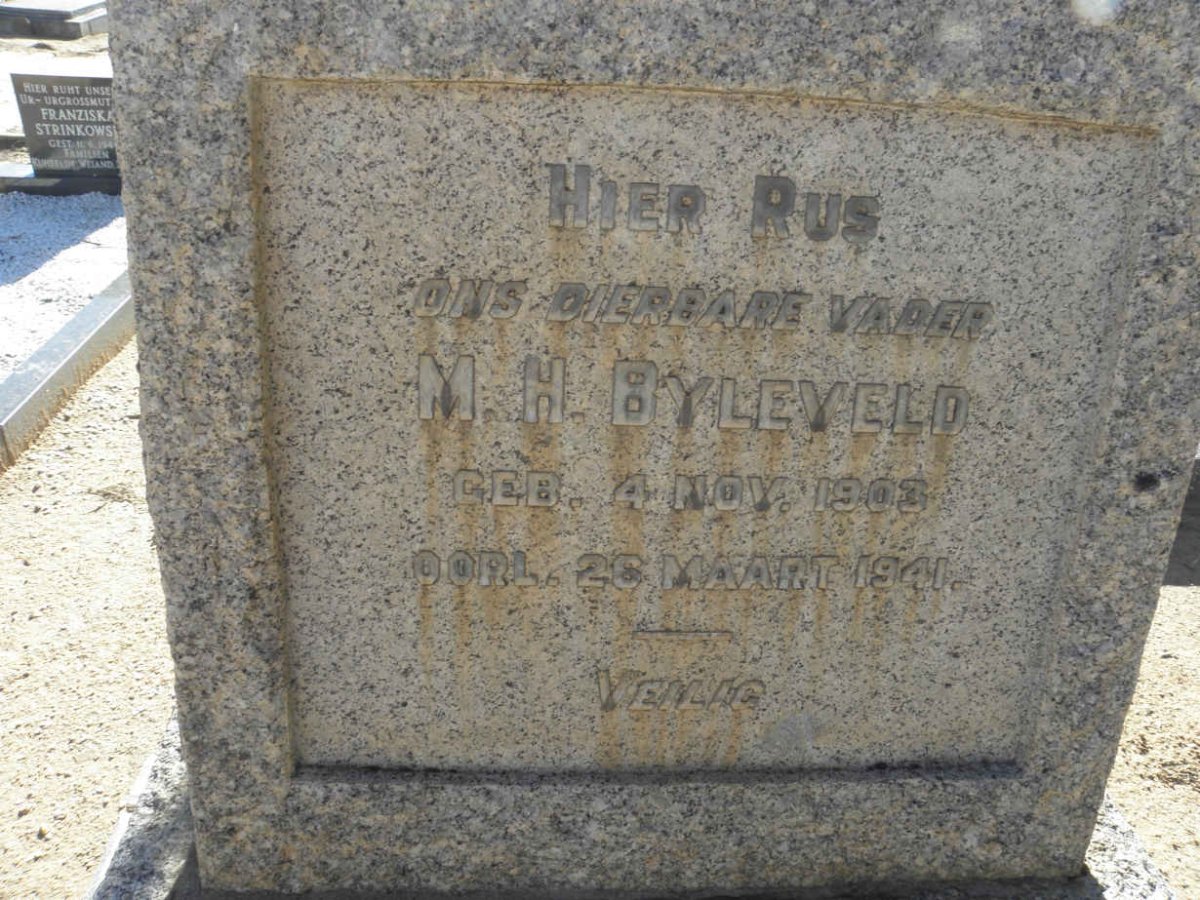 BYLEVELD M.H. 1903-1941